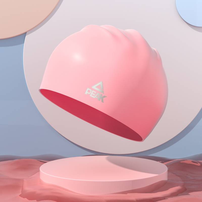 Pink [Increase Silicone Waterproof Swimming Hat]